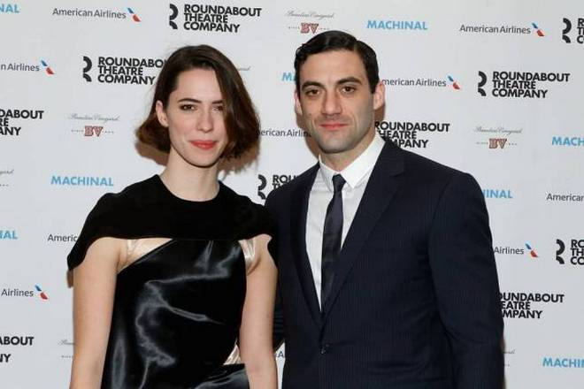 Rebecca Hall with her husband Morgan Spector