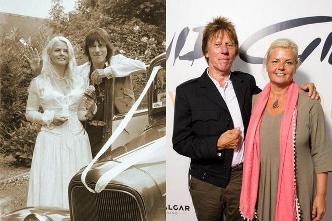 Jeff Beck and his wife, Sandra