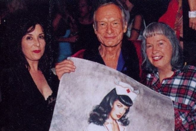 Olivia De Berardinis, Hugh Hefner and Betty Page in old age