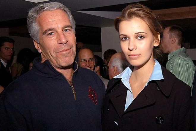 Jeffrey Epstein with Adriana Ross, who was accused of facilitating his abuse