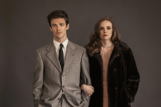 Grant Gustin and Danielle Panabaker