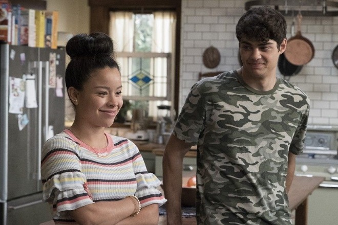 Cierra Ramirez and Noah Centineo in series The Fosters