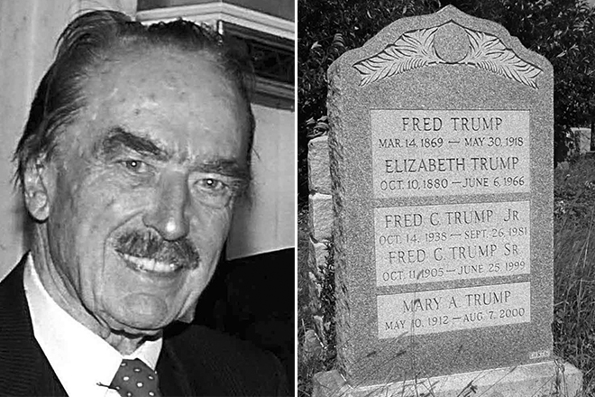Fred Trump died in 1999
