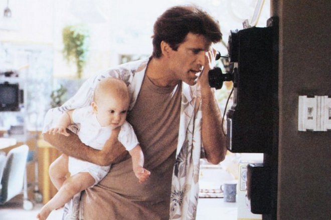 Ted Danson in the movie Three Men and a Baby