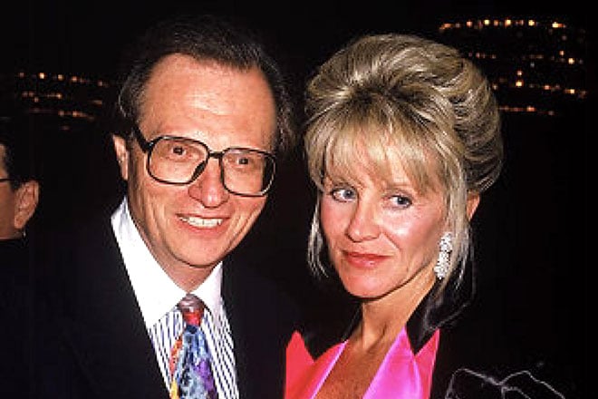Larry King and his seventh wife, Julie Alexander