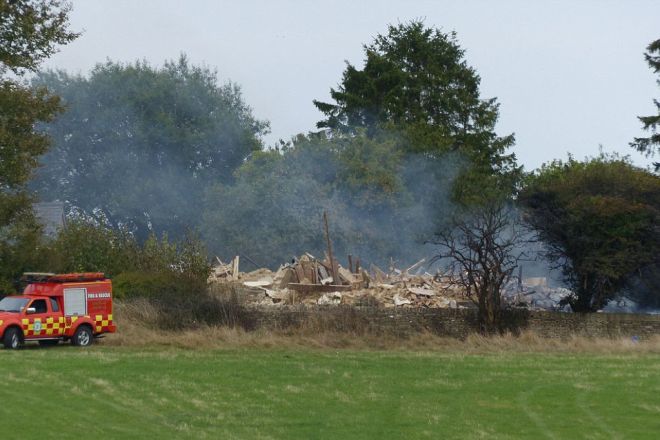 Photo of the house destroyed by Jeremy Clarkson