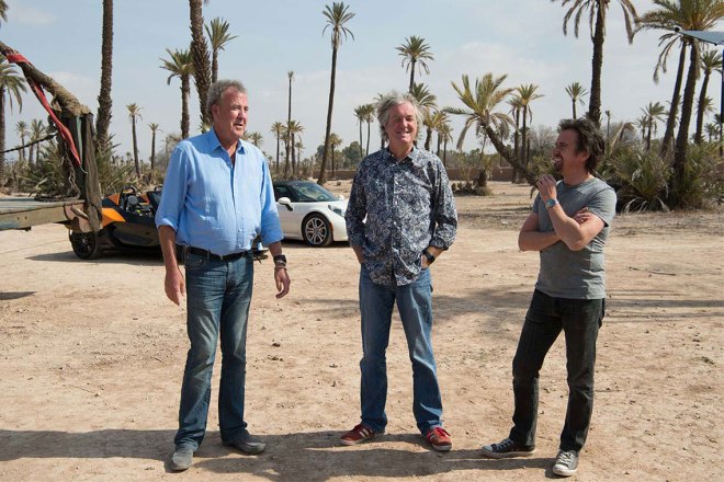 Jeremy Clarkson, James May and Richard Hammond on The Grand Tour