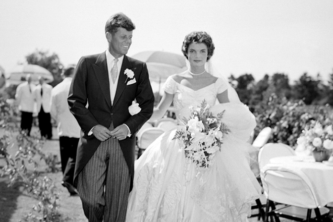 The wedding dress of Jacqueline Kennedy