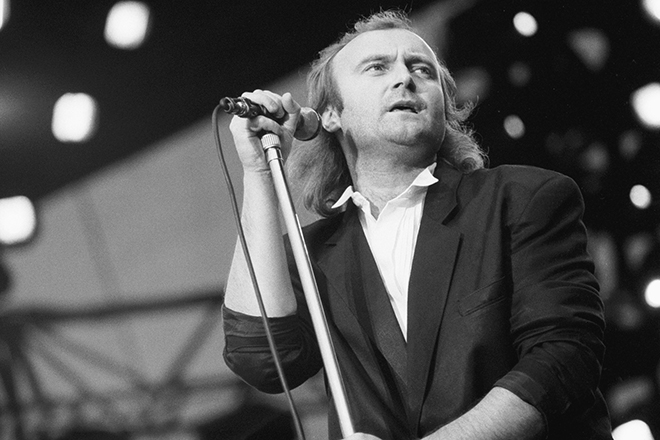 Phil Collins on the stage