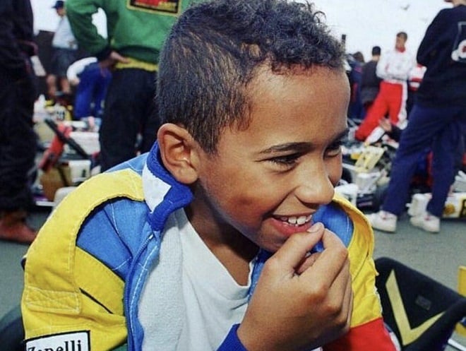 Lewis Hamilton in youth