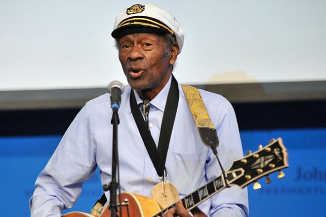 Chuck Berry died in 2017
