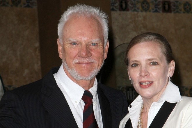 Malcolm McDowell and his wife, Kelley Kuhr