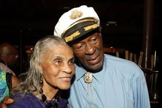 Chuck Berry and his wife in old age