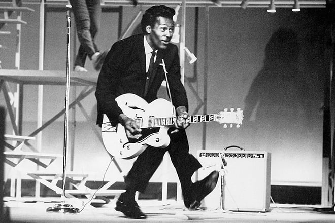 Chuck Berry on the stage