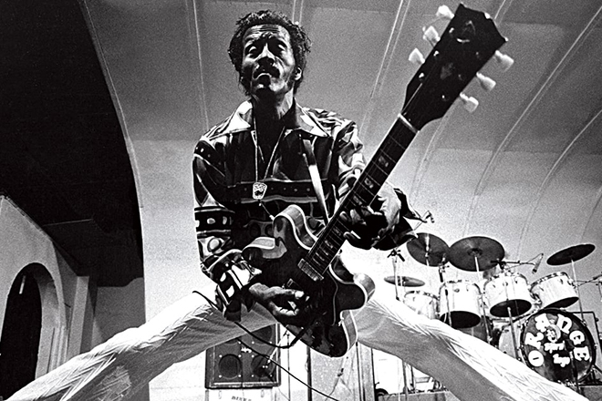 The guitarist Chuck Berry