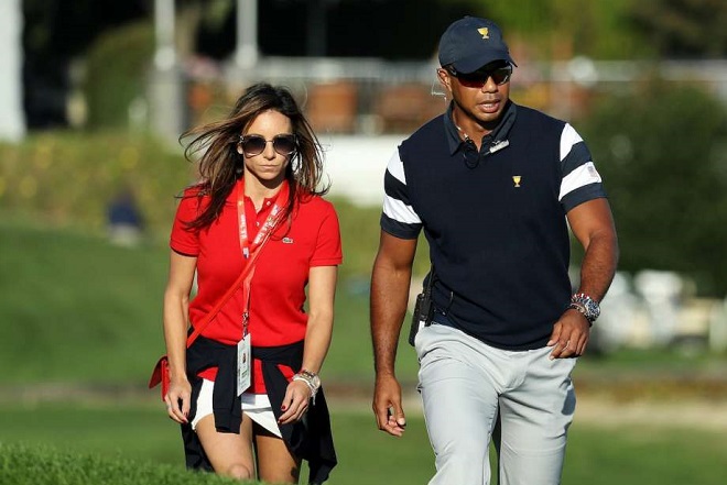 Tiger Woods and his partner Erica Herman