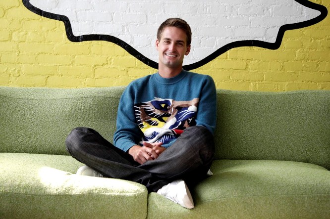 The founder of Snapchat Inc., Evan Spiegel