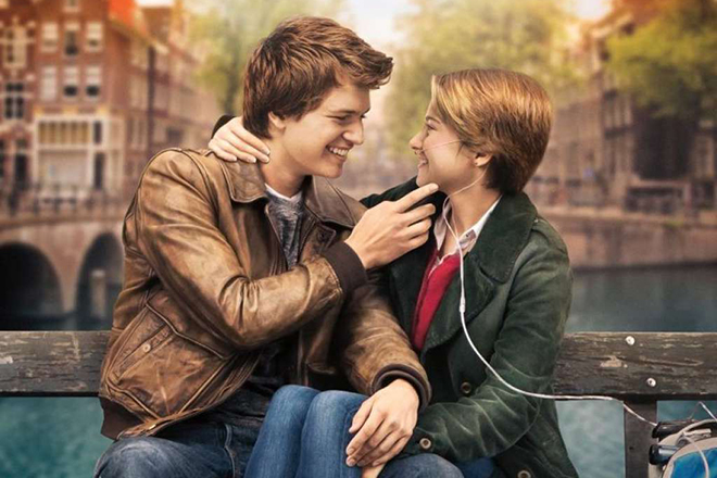 The movie adaptation of the book "The Fault in Our Stars" by John Green