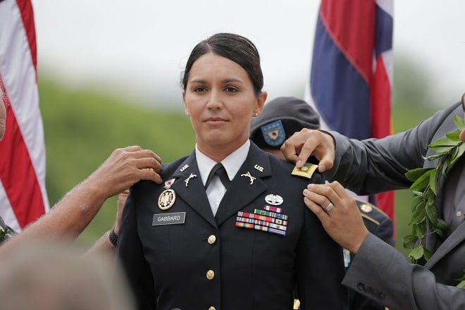 Tulsi Gabbard promoted from сaptain to Major by Hawai'i Army National Guard