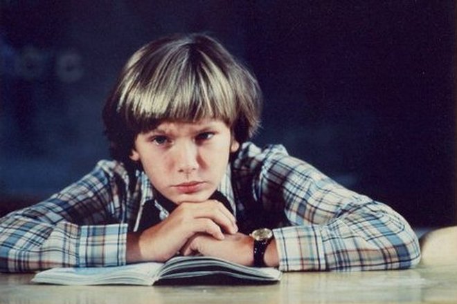 River Phoenix in the movie the ABC Afterschool Special: Backwards: The Riddle of Dyslexia