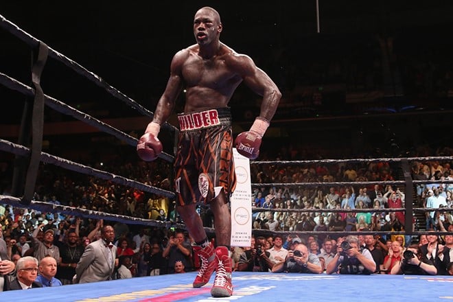 Deontay Wilder in the ring