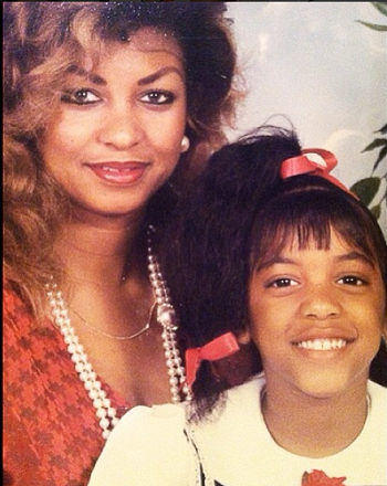 A young Porsha Williams and her Mother, Diane