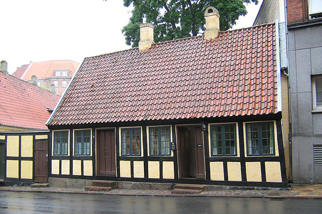 The house, in which Hans Christian Andersen was born and raised