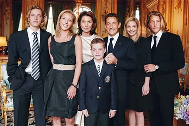 Nicolas Sarkozy and his children