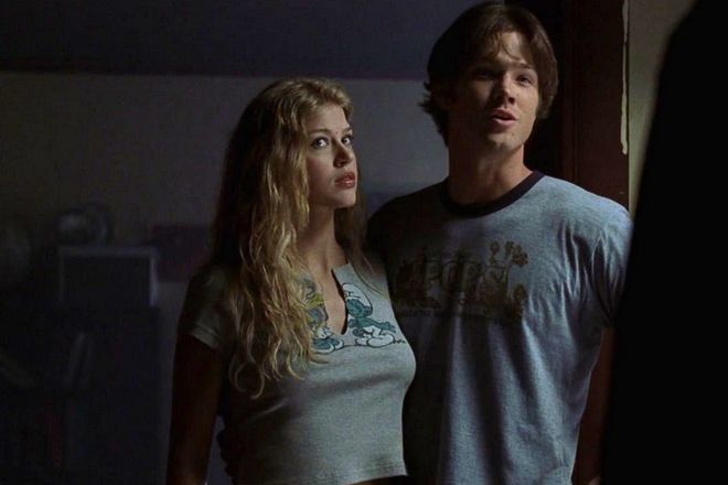 Adrianne Palicki and Jared Padalecki in the TV series Supernatural