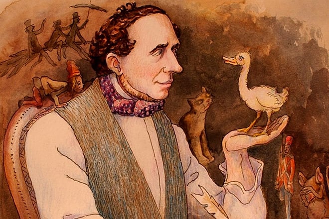 The storyteller Hans Christian Andersen
