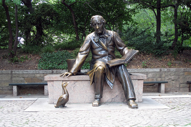 Hans Christian Andersen`s monument
