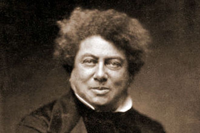The portrait of Alexandre Dumas