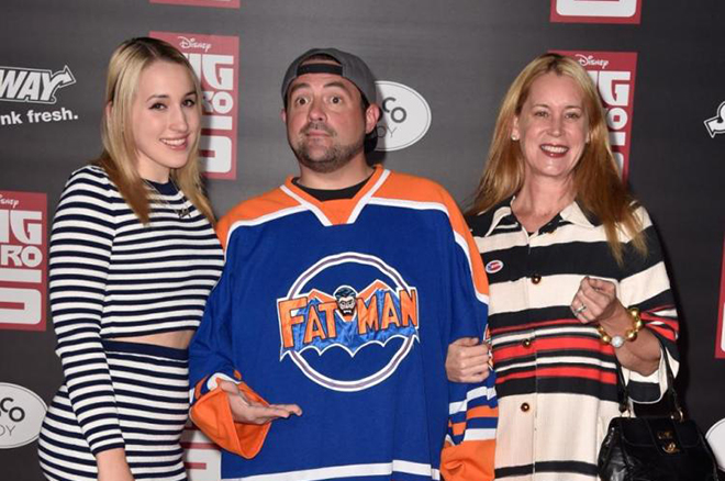Kevin Smith with his family