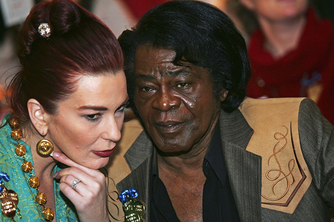 James Brown and his wife, Tomi Rae Hynie