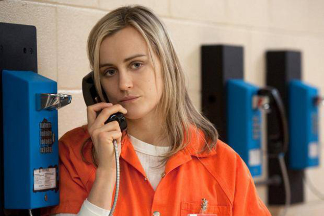 Taylor Schilling in the series Orange is the New Black