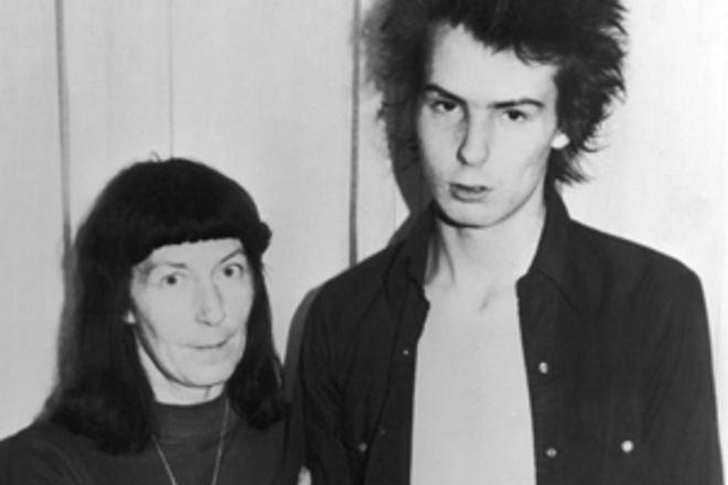 Sid Vicious with his mother