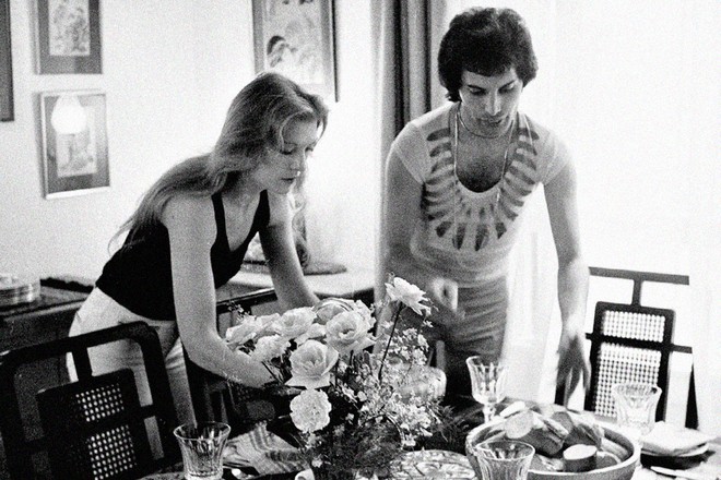 Mary Austin and Freddie Mercury