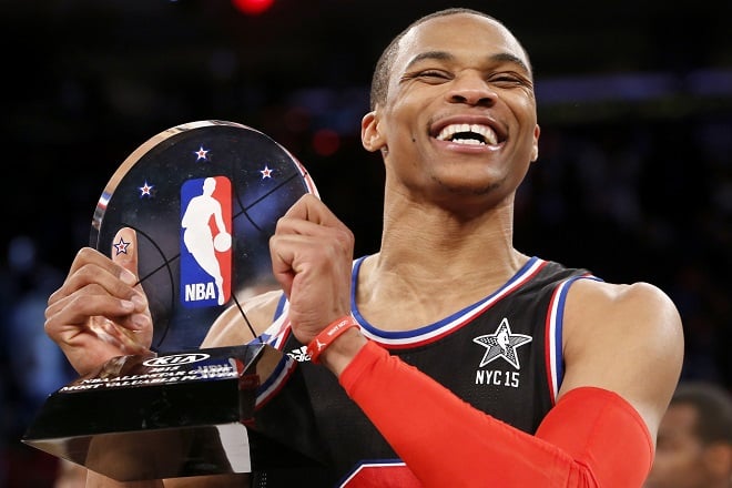 Russell Westbrook steals the show in NBA All-Star game