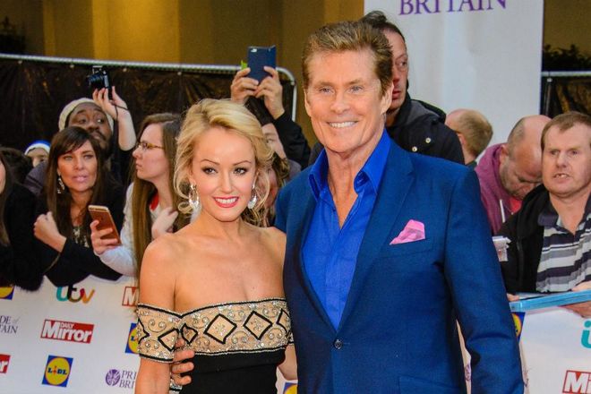 David Hasselhoff and his wife, Hayley Roberts.