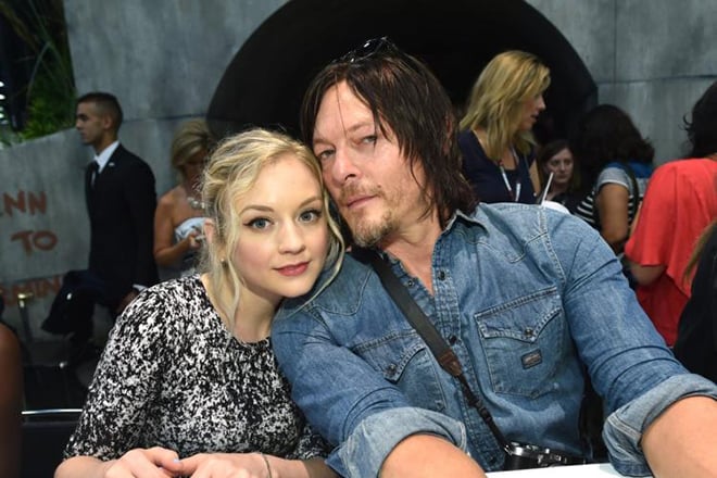 Emily Kinley and Norman Reedus