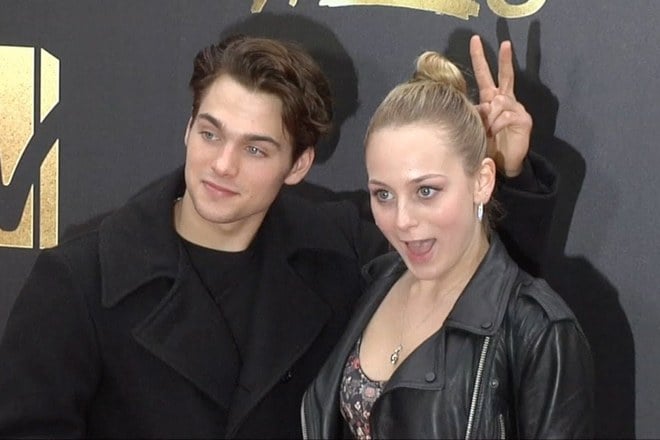 Dylan Sprayberry with his sister Ellery Sprayberry
