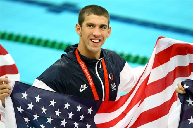 Michael Phelps at the Olympic Games in Beijing