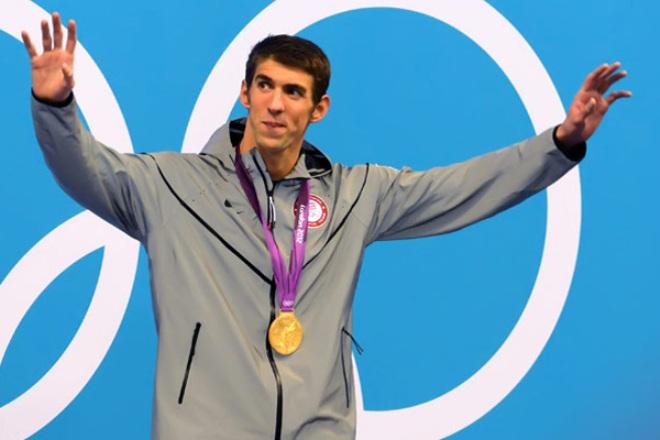 Michael Phelps at the Olympic Games in London