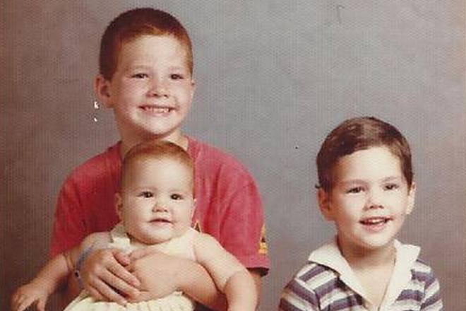 Little Chris Weidman with his brother and sister