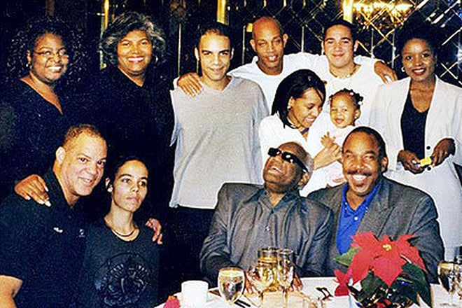 Ray Charles with his children