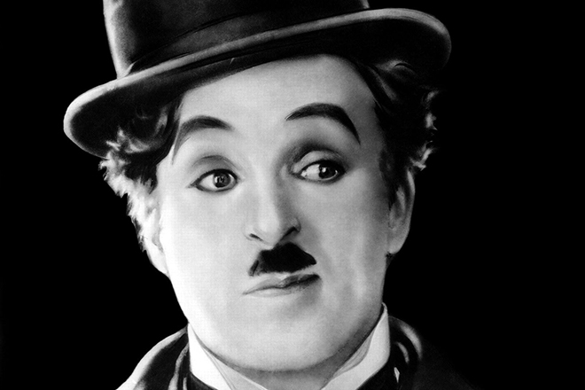 The actor Charlie Chaplin
