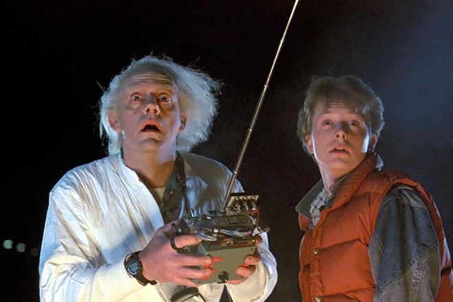 Christopher Lloyd in the movie Back To The Future