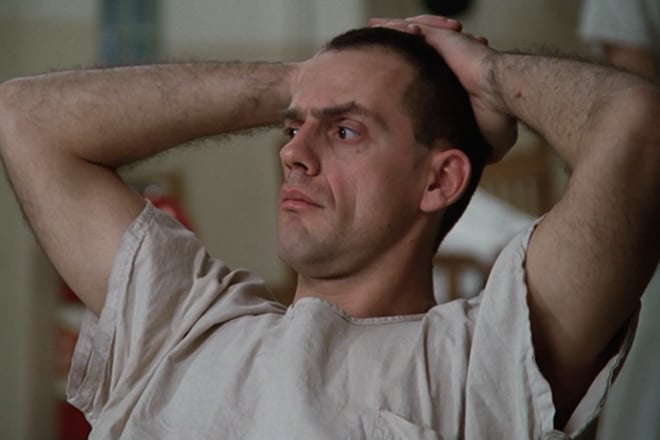 Christopher Lloyd in the movie One Flew Over the Cuckoo's Nest