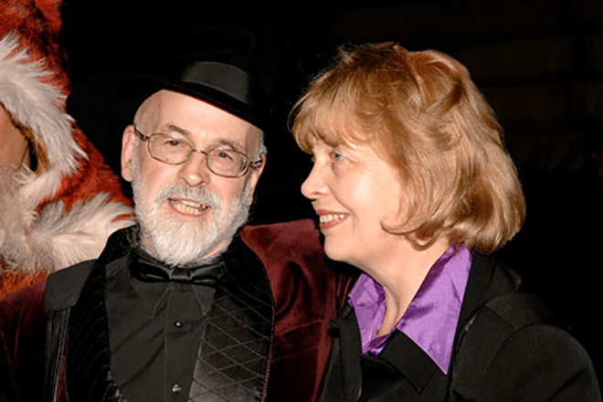 Terry Pratchett and his wife, Lyn