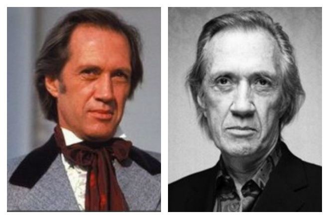 David Carradine as a teenager and adult